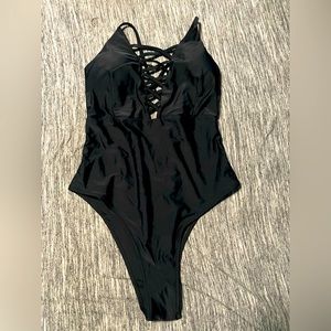 Black sexy one piece swimsuit NWT